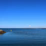 View of the Port of Brisbane from Redcliffe