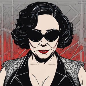 Alex Borstein as black widow  -  poster