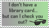 Library Card Stamp