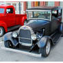 Flat Black Ford Street Rod