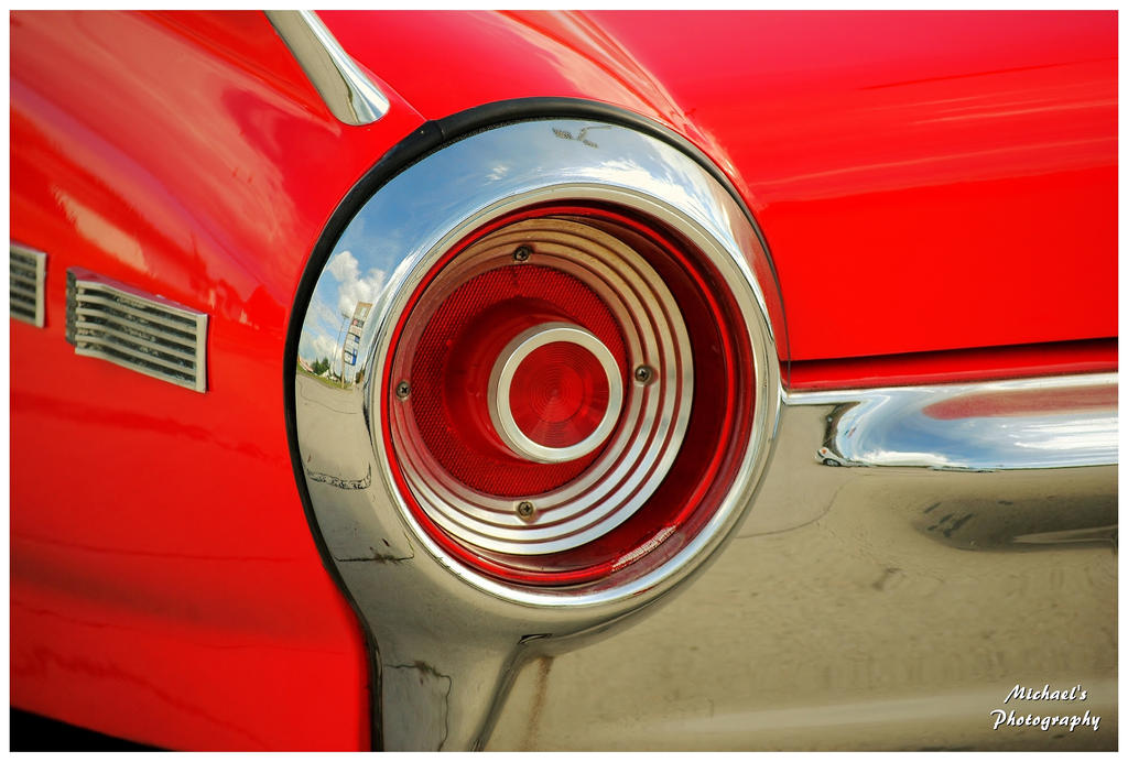 The Left Tail Light on A 1962 Ford Thunderbird