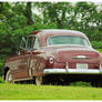 Rear View Of An Early 50's Chevy