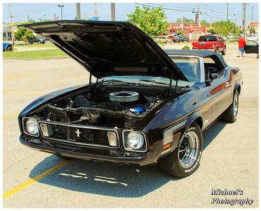 A Black Mustang Convertible