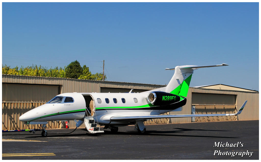 An Embraer Phenom 300 Business Jet