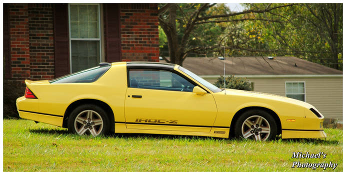 An IROC Z28 Camaro