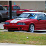 A Hot Red Mustang