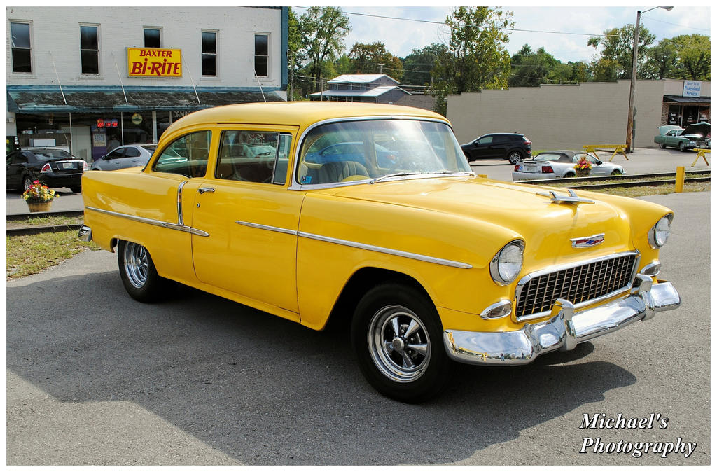 A Yellow 1955 Chevy by TheMan268 on DeviantArt