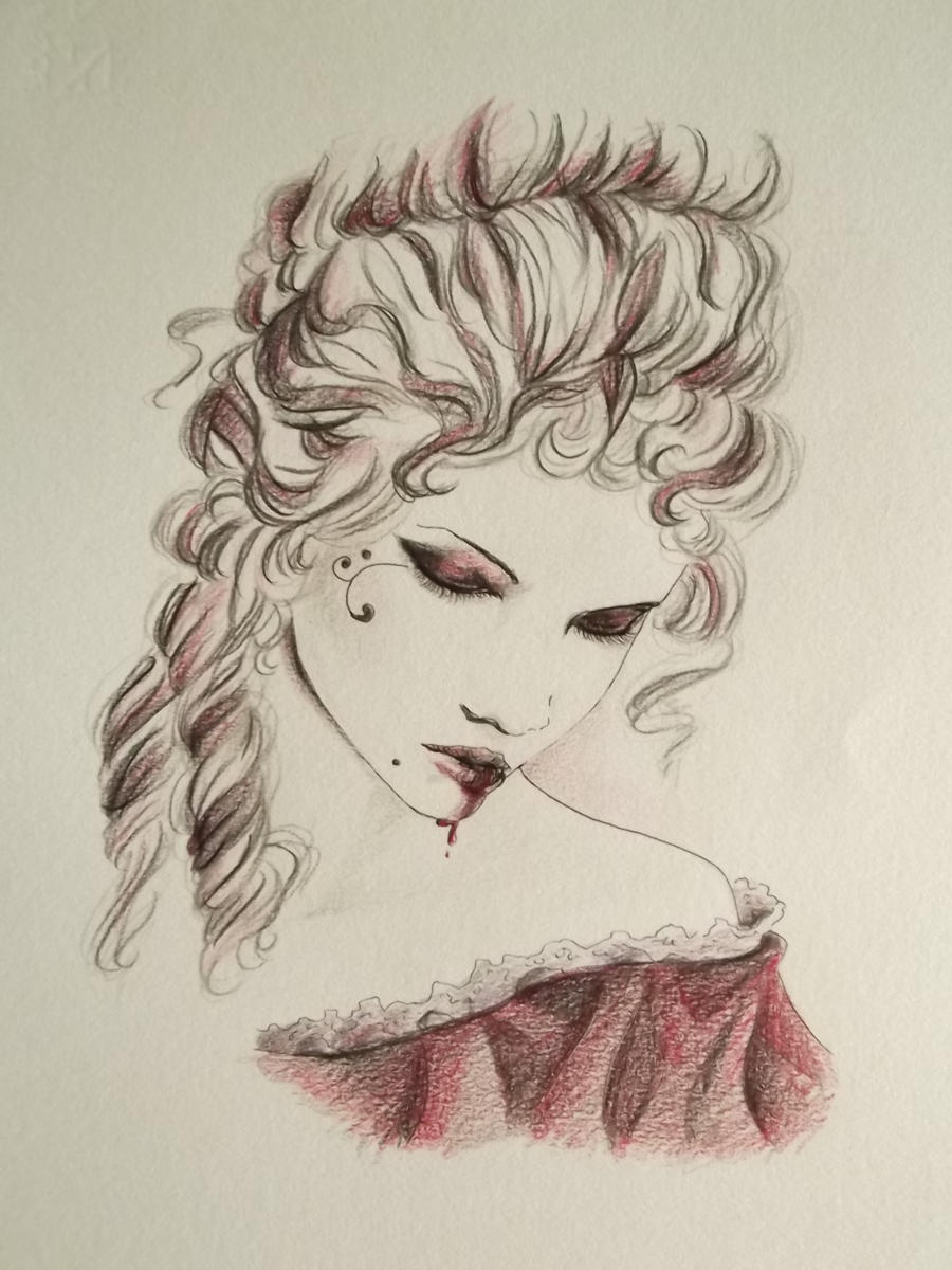 reproduction of Victoria Frances' sketch