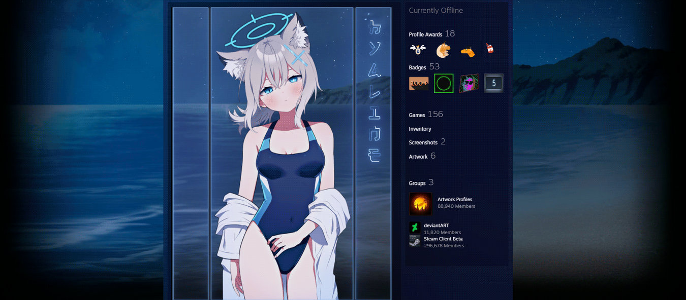 Winter ~ Animated Steam Profile Design by HollyMollys on DeviantArt