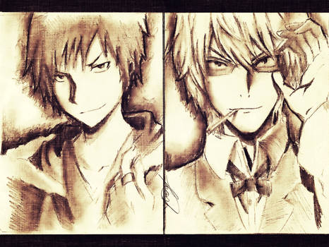 Izaya and Shizuo From Durarara!