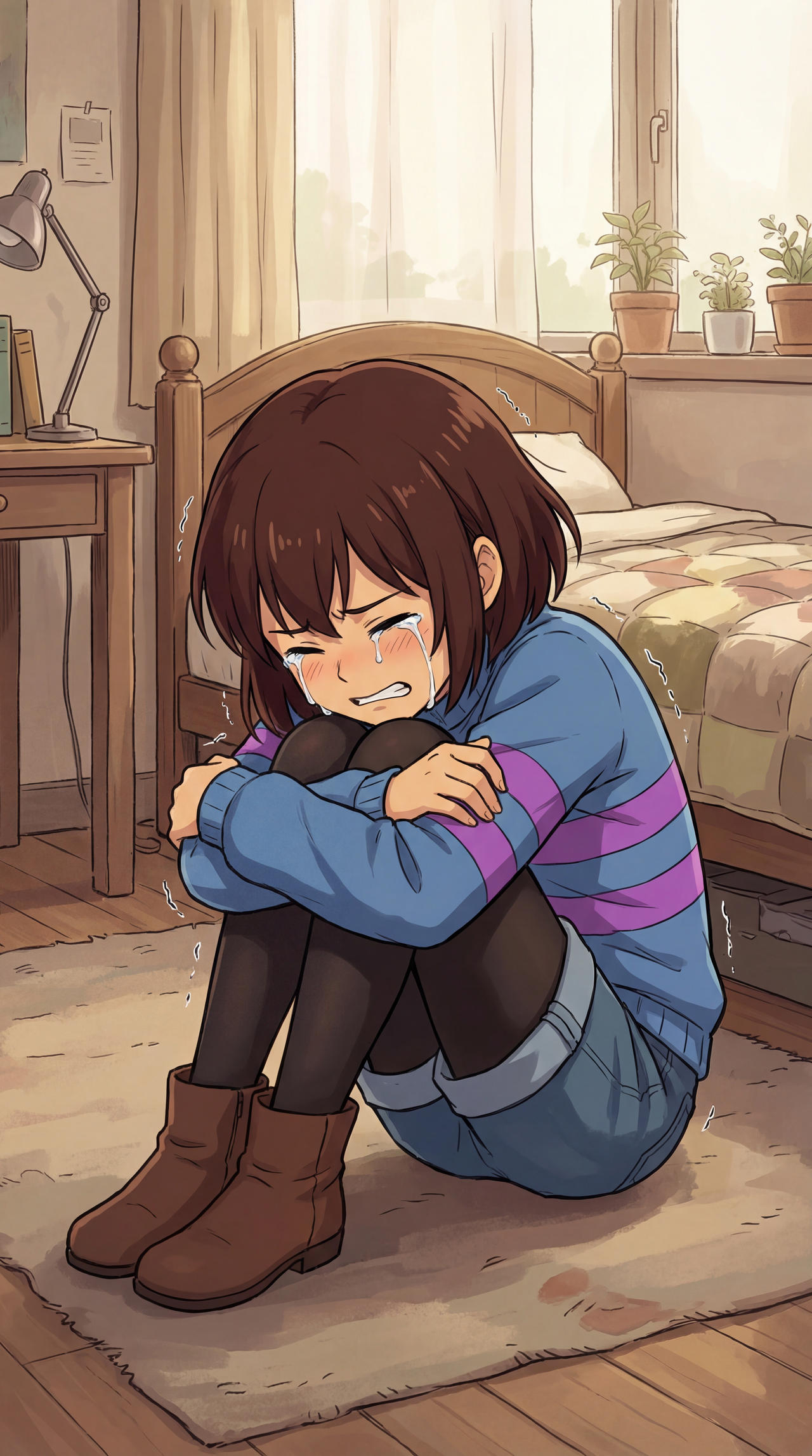 Scared Frisk Frisk Sad by Aaa23bendy1 on DeviantArt