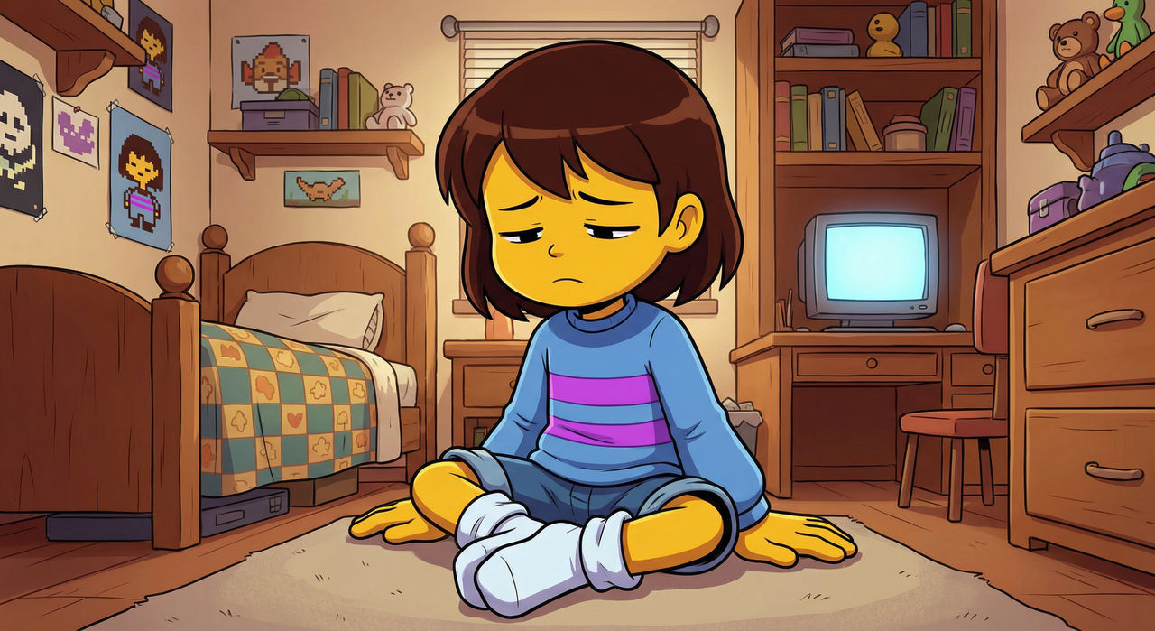 Scared Frisk Sad Frisk by Aaa23bendy1 on DeviantArt
