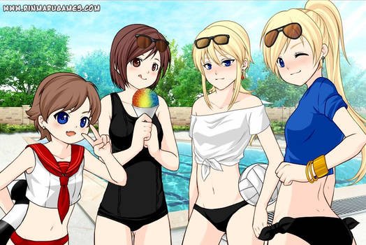 A pool day!~