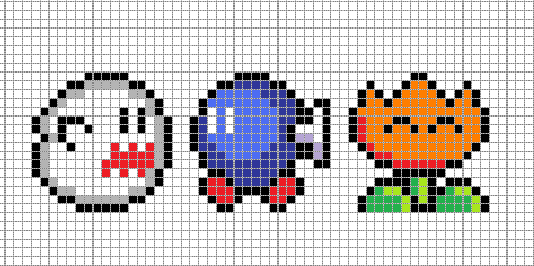 16x16 Mario Pixel Art Grid By Hama Girl On Deviantart