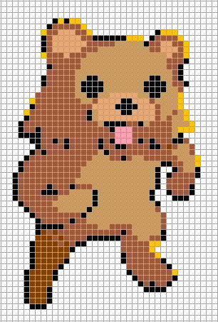 Hard Cool Pixel Art Grid