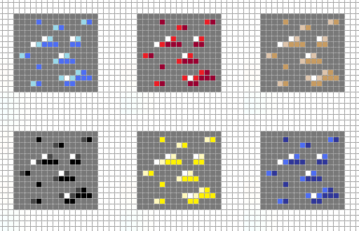 Minecraft Ores Pixel Art Grid By Hama Girl On Deviantart