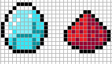 Minecraft Diamond And Redstone By Hama Girl On Deviantart Minecraft Diamond And Redstone By Hama Girl On Deviantart