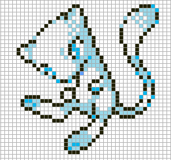 Mew pokemon pixel art