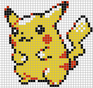 Pokemon Pixel Art 32x32 Grid