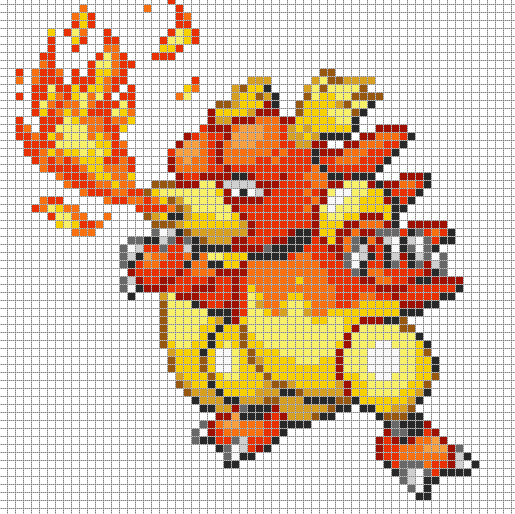 Ho-Oh Pixel Art Pattern  Pixel art pokemon, Pixel art pattern, Pokemon  cross stitch