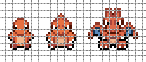 Mini: Charmander, Charmeleon, Charizard