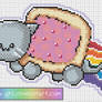 Nyan Cat pixel art template