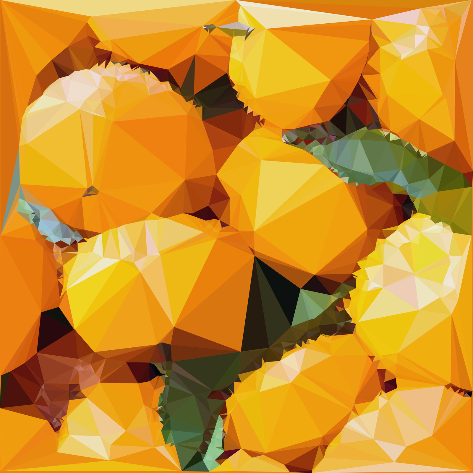 Abstract Art : Fruits : Tangerine by kenkchow