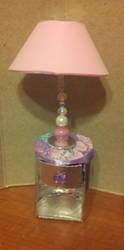 End table and lamp