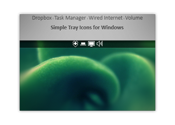 Simple Tray Icons for Windows (white)