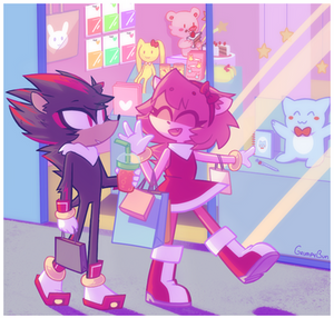 Shadow and Amy shopping day