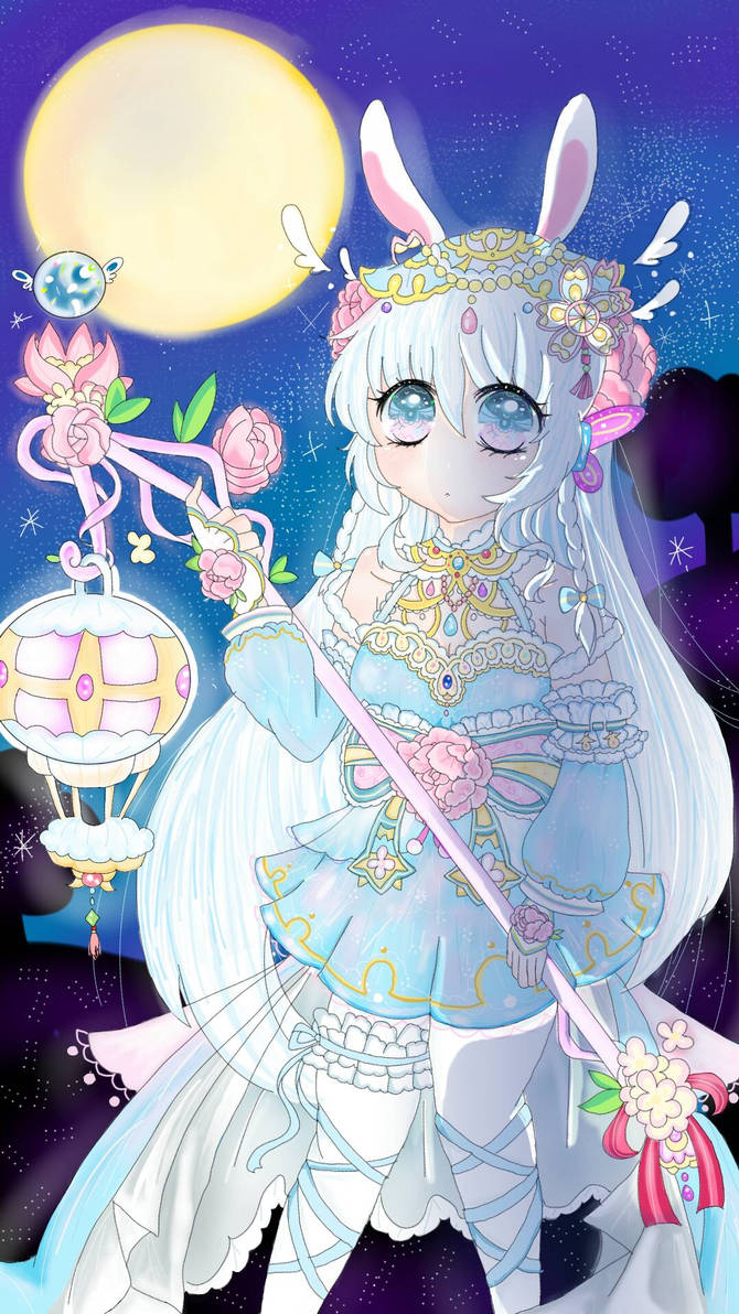 Lunar Rabbit Chibi Lunar Bunny by Sjndy on DeviantArt