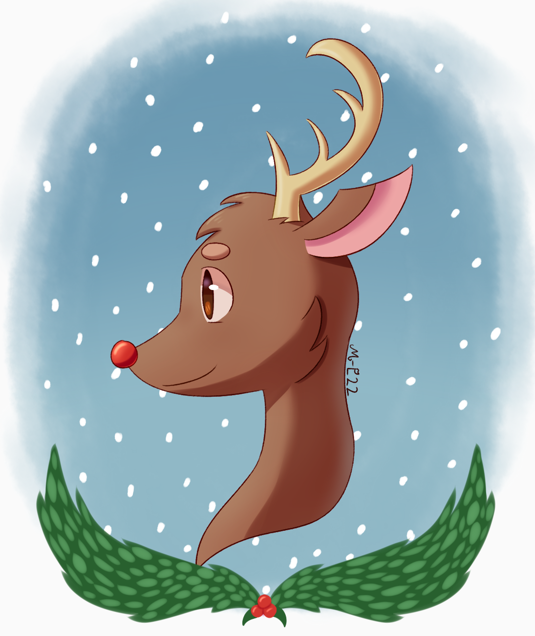 Rudolph Portrait by Misaki-Leafy on DeviantArt