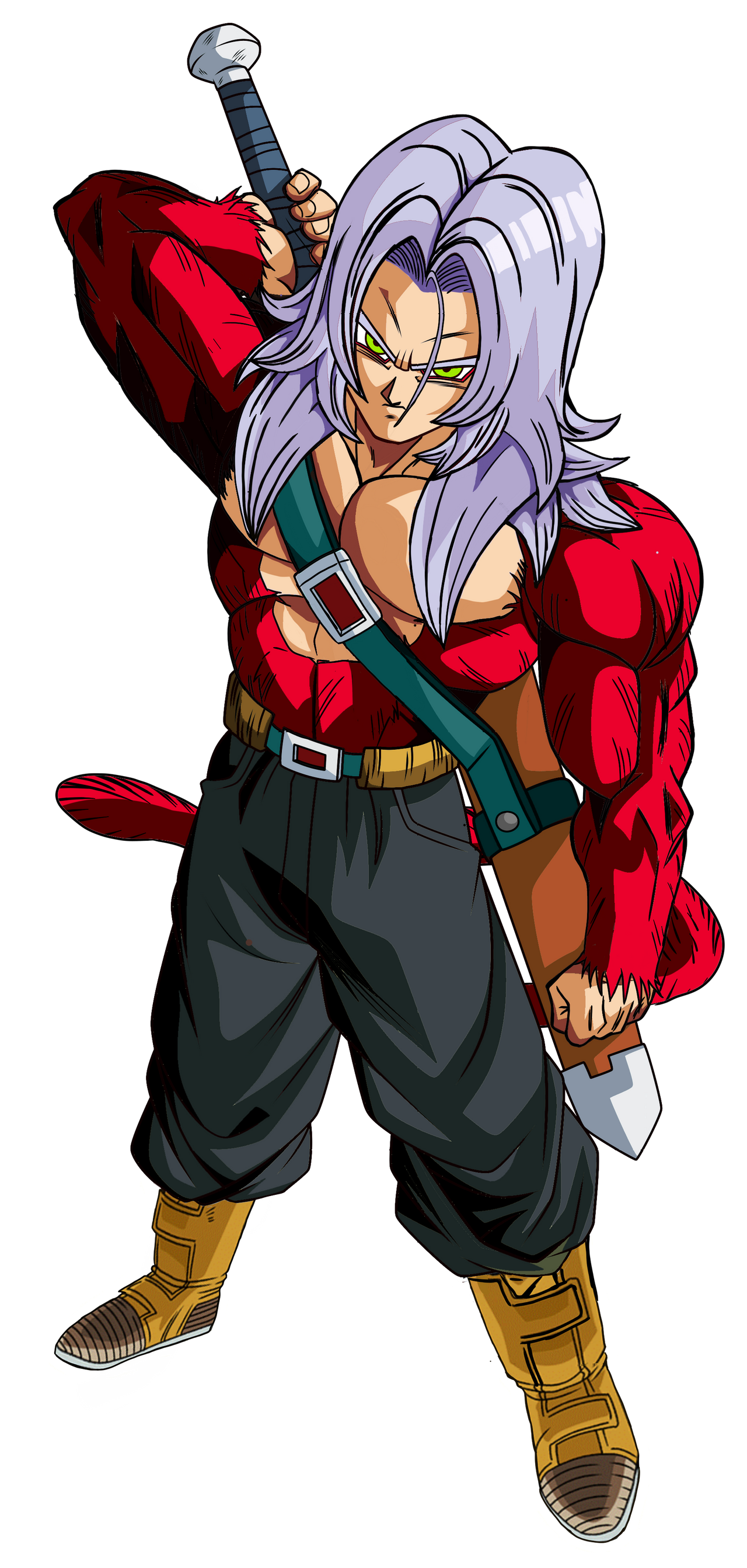 Trunks Spite Trunks ssj4 render by thedesconocido on DeviantArt