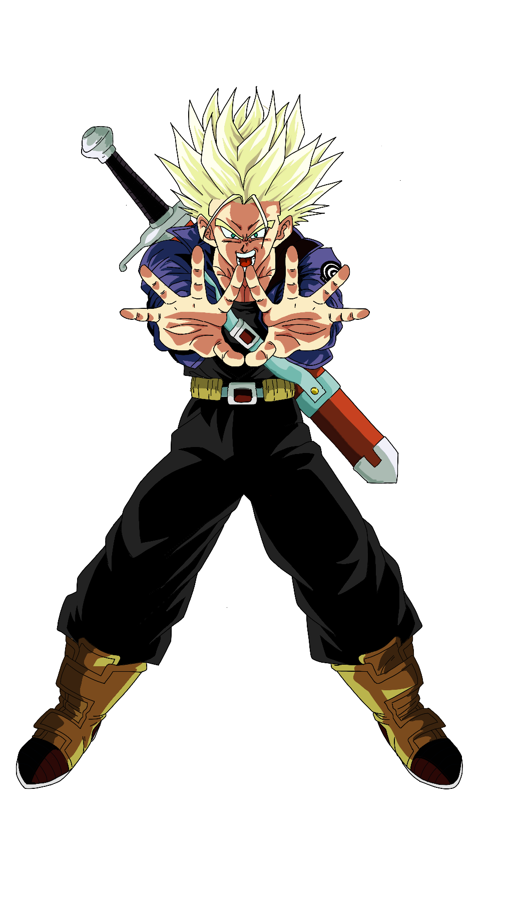 Future Trunks ssj2 renders by thedesconocido on DeviantArt