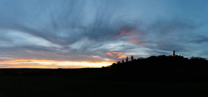 Panorama of the Night Sky and the Altenburg