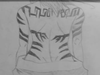 Renji's Back (pencil)