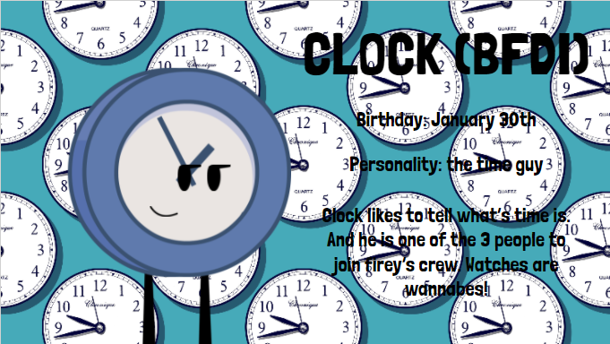 Clock (BFDI)'s Profile by DylanTheIceGuy2002 on DeviantArt
