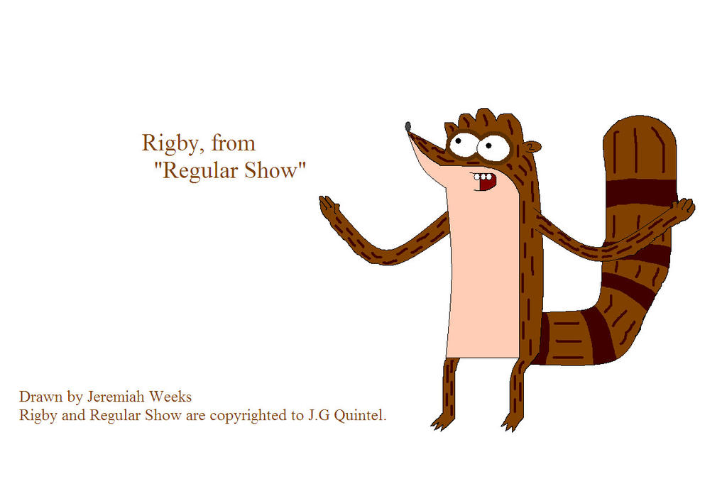 Rigby, from Regular Show by sonic-fan-126 on DeviantArt