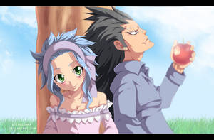 Levy and Gajeel color