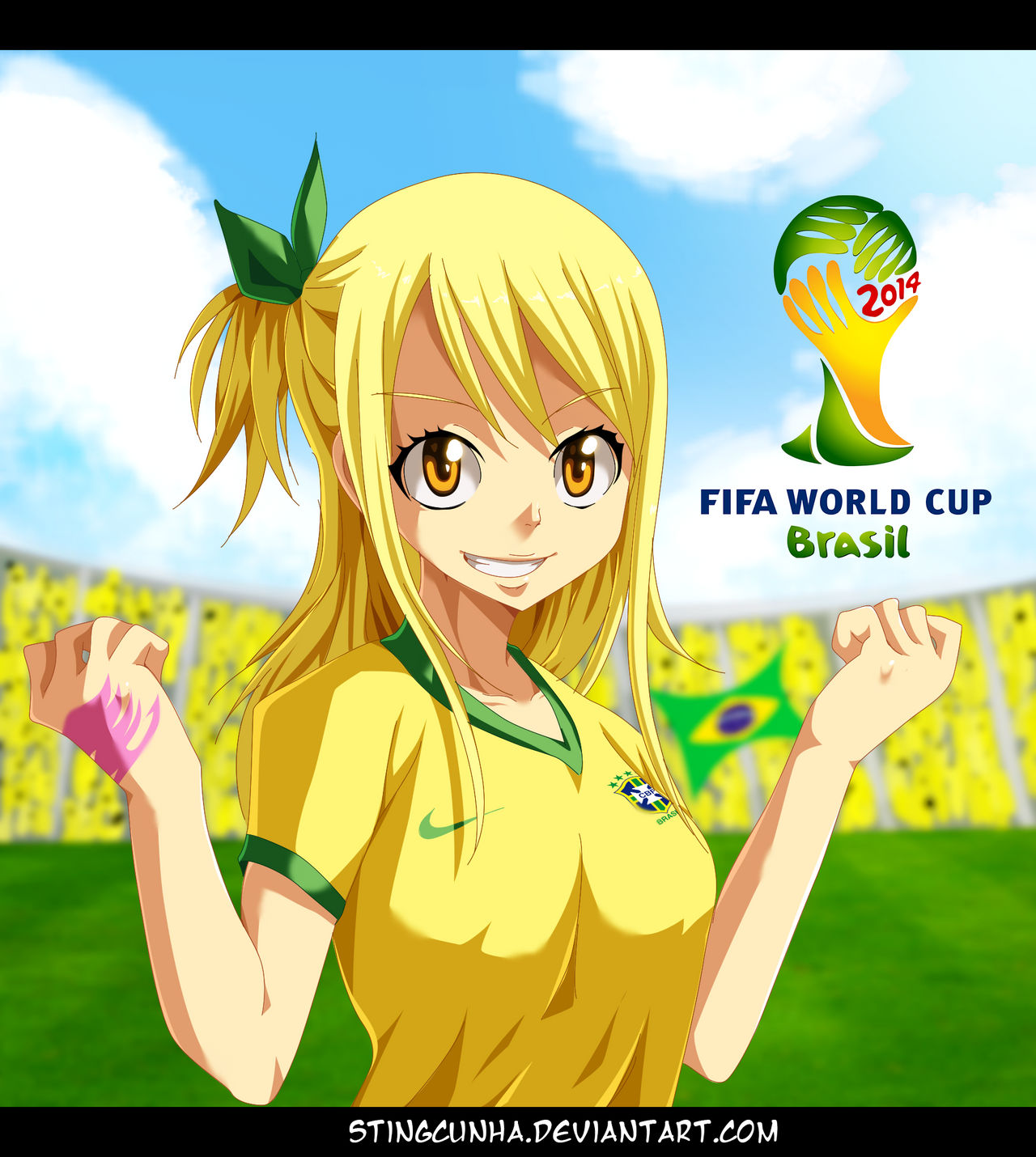 Lucy Brazil!!! World Cup 2014 by StingCunha on DeviantArt