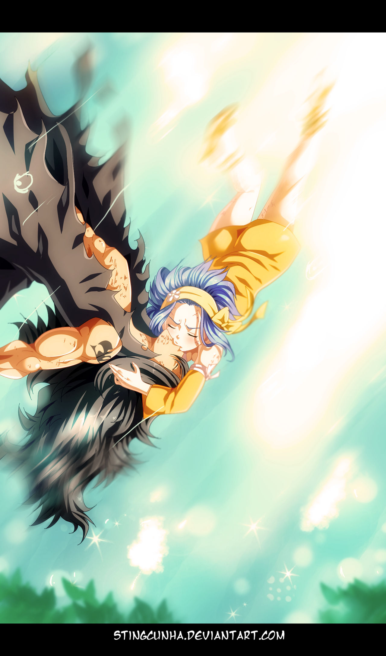 Gajeel and Levy Kissing!