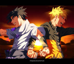 Naruto and Sasuke by StingCunha