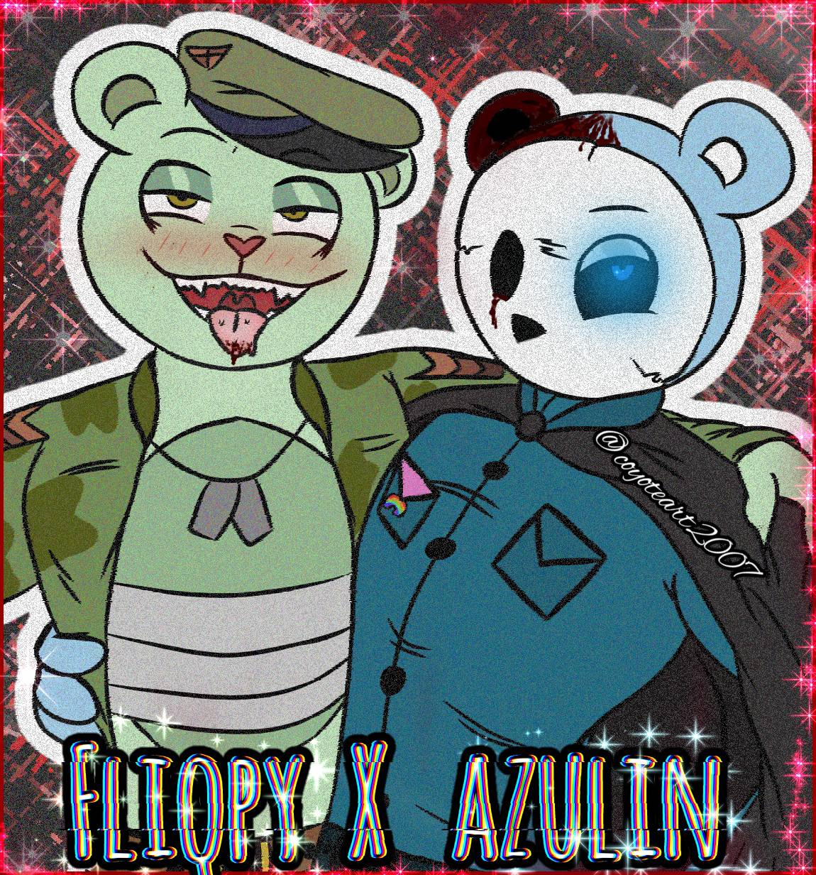 Fliqpy and Azulin by CoyoteArt2007 on DeviantArt