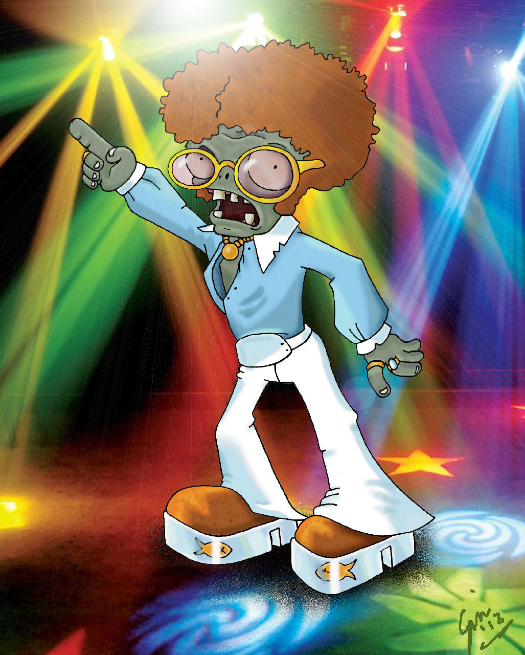 Disco Stu Plants Vs Zombies Guy Complete by Rz0rS on DeviantArt