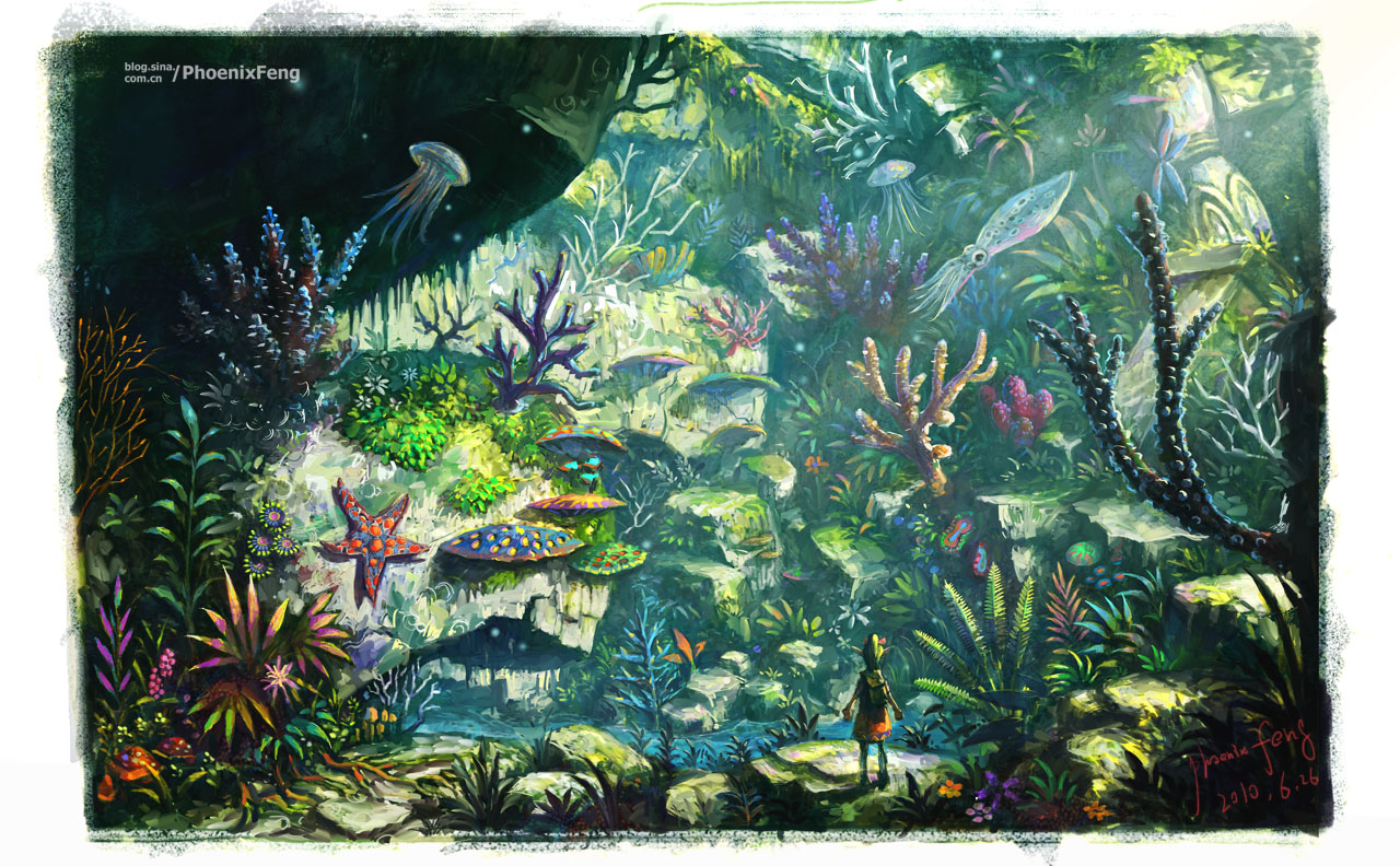 land  coral reef