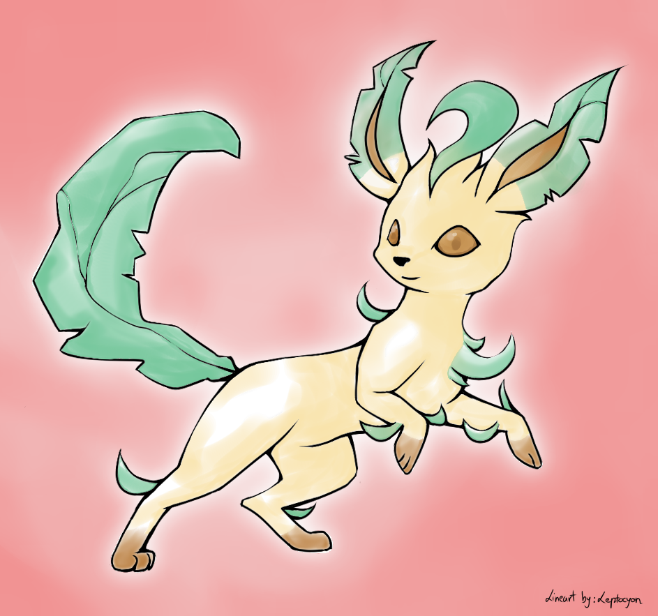 Leafeon - Coloured Lineart