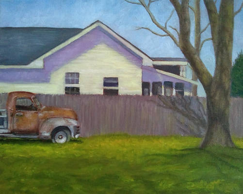 Old Pickup oil on canvas