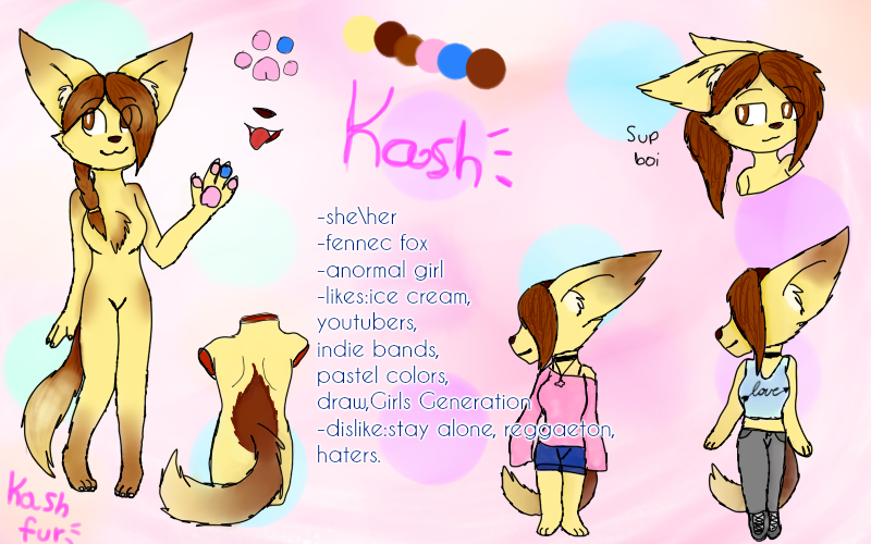 ref sheet of kash (Redesigned)