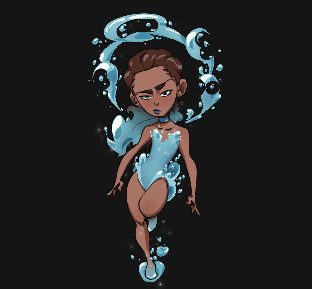 Waterbender Drawing Waterbender by Kunuuksaayuka on DeviantArt