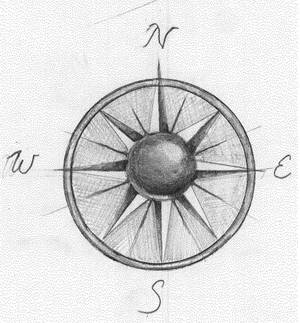 Old School North Arrow